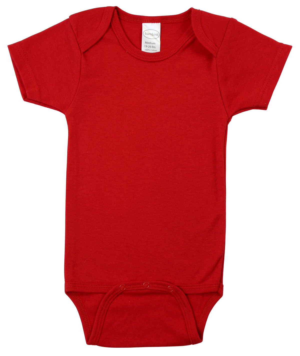 Red Interlock Short Sleeve Bodysuit Onezies - Horizon Bliss