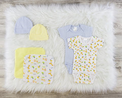 Bambini 6 Pc Layette Baby Clothes Set - Horizon Bliss