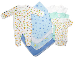 Newborn Baby Boy 8 Pc Layette Baby Shower Gift Set - Horizon Bliss