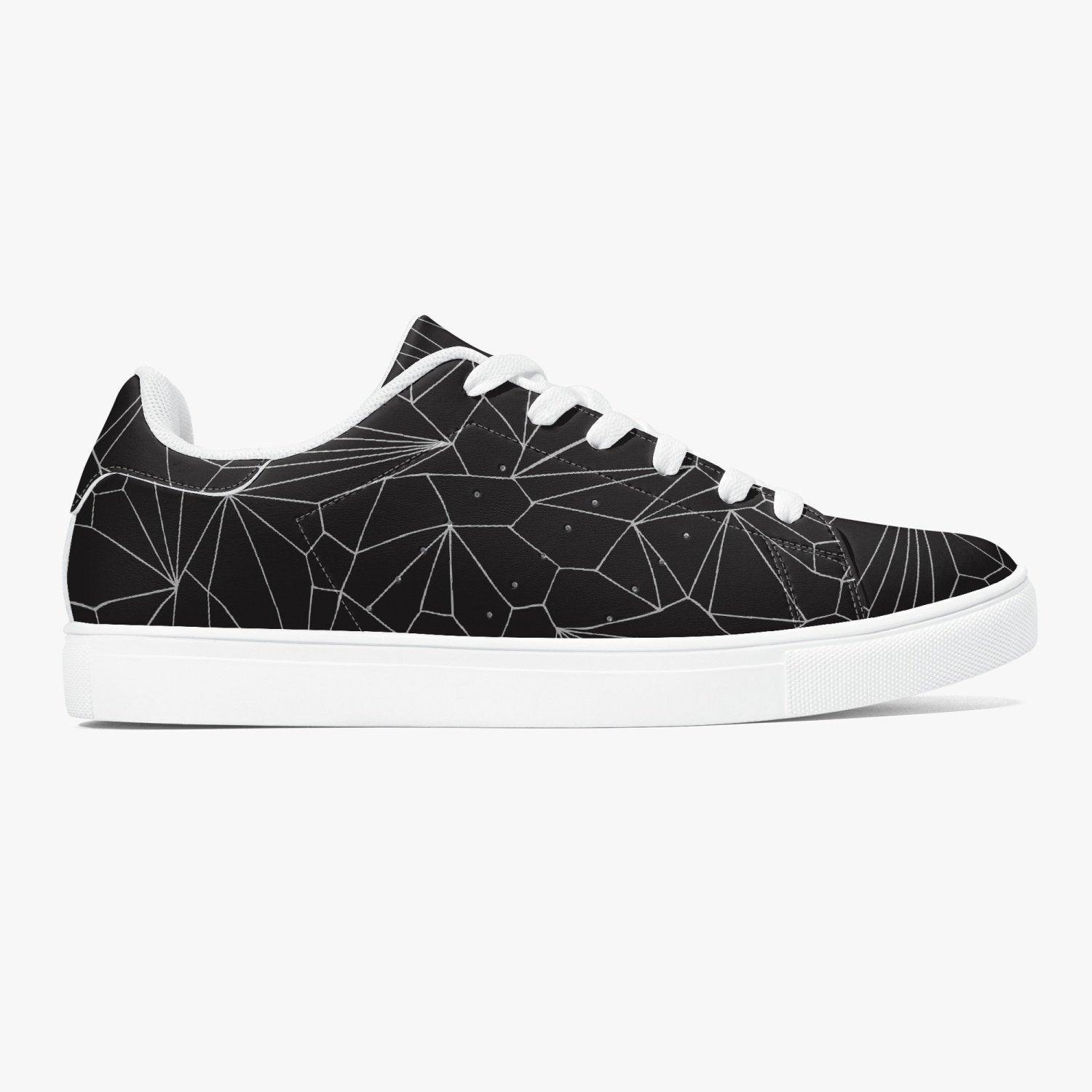 Jacki Easlick Architectural Print Low-Top Leather Sneakers