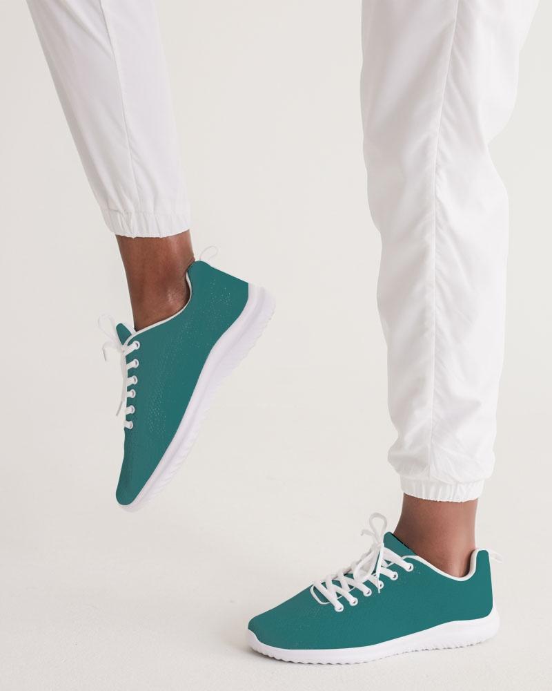 Womens Sneakers - Canvas Running Shoes, Teal Green - Horizon Bliss