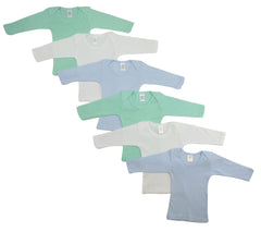 Bambini Boys Pastel Variety Long Sleeve Lap T-shirts  6 Pack - Horizon Bliss