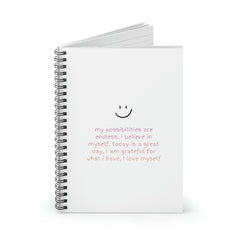 Positive Affirmations Spiral Notebook - Horizon Bliss