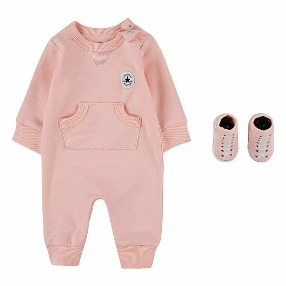 Sports Outfit for Baby Converse Chuck Patch Coverall Pink - Horizon Bliss