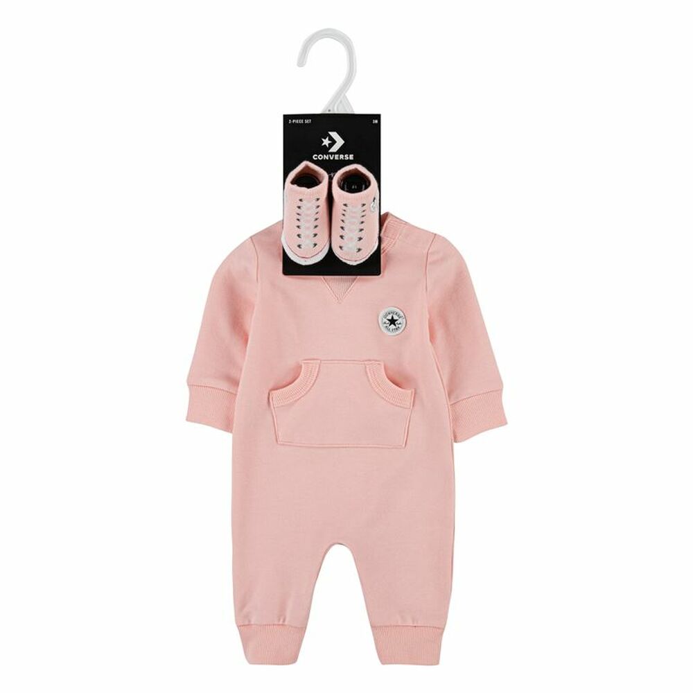 Sports Outfit for Baby Converse Chuck Patch Coverall Pink - Horizon Bliss