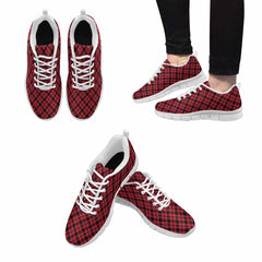 Sneakers For Men,   Buffalo Plaid Red And Black - Running Shoes Dg841 - Horizon Bliss