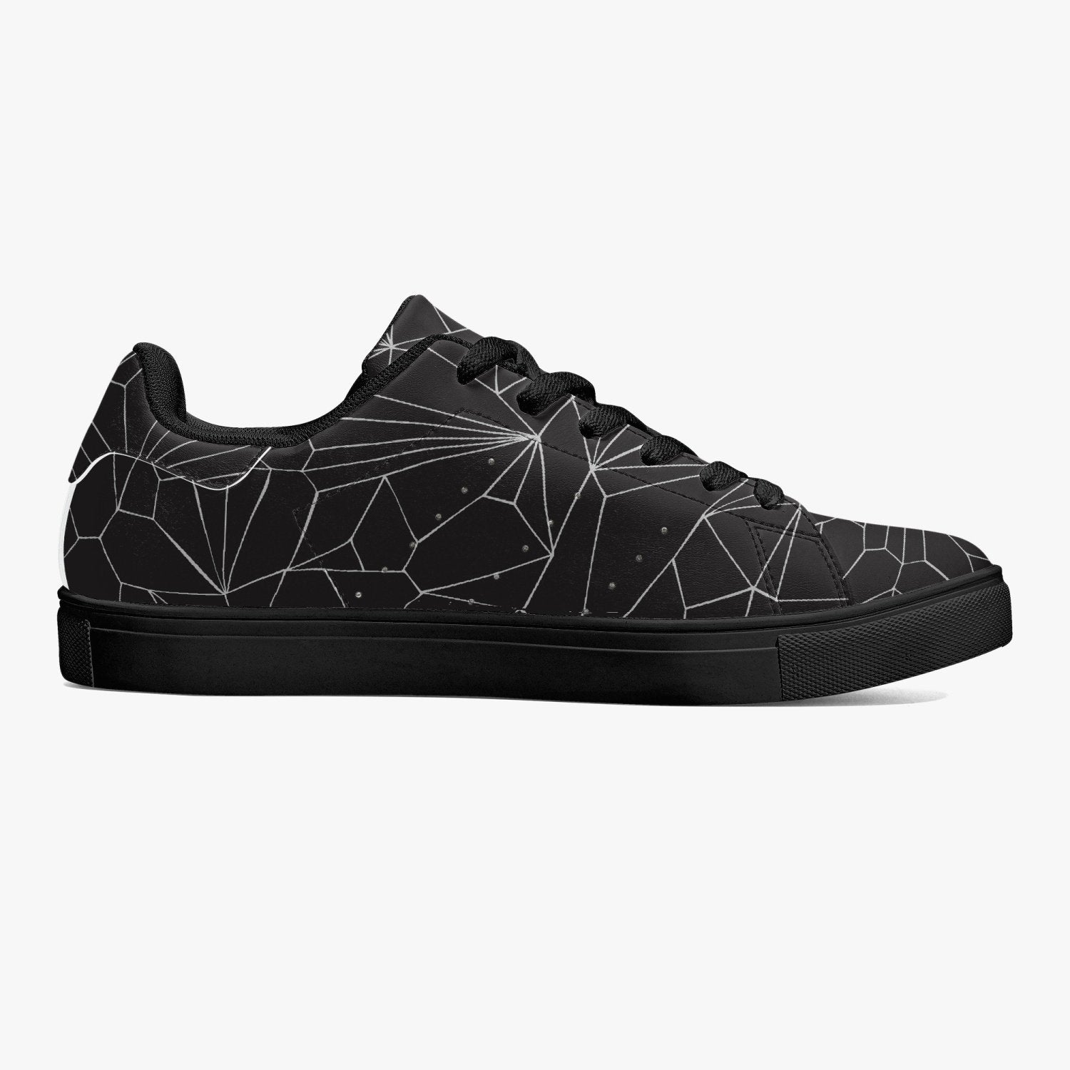 Jacki Easlick Architectural Print Low-Top Leather Sneakers