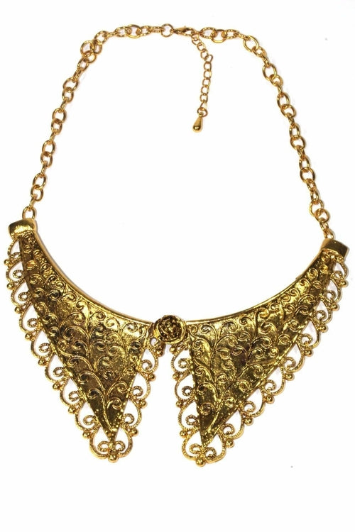 Victorian Style Scroll Work Collar Necklace - Horizon Bliss