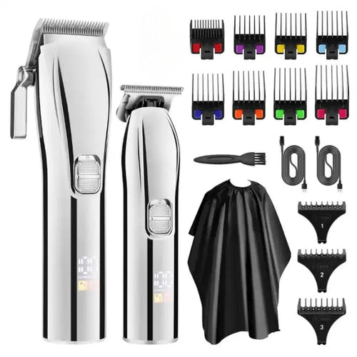 Cordless Rechargeable Low Noise Professional Hair Clippers and Detail - Horizon Bliss