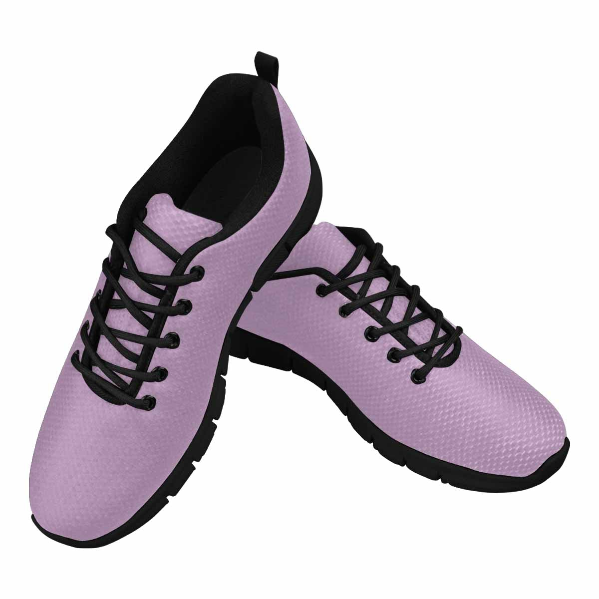 Sneakers For Men, Lilac Purple - Canvas Mesh Athletic Running Shoes - Horizon Bliss