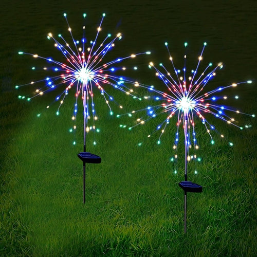 120LED  Solar Firework Lights Garden Christmas Decorations