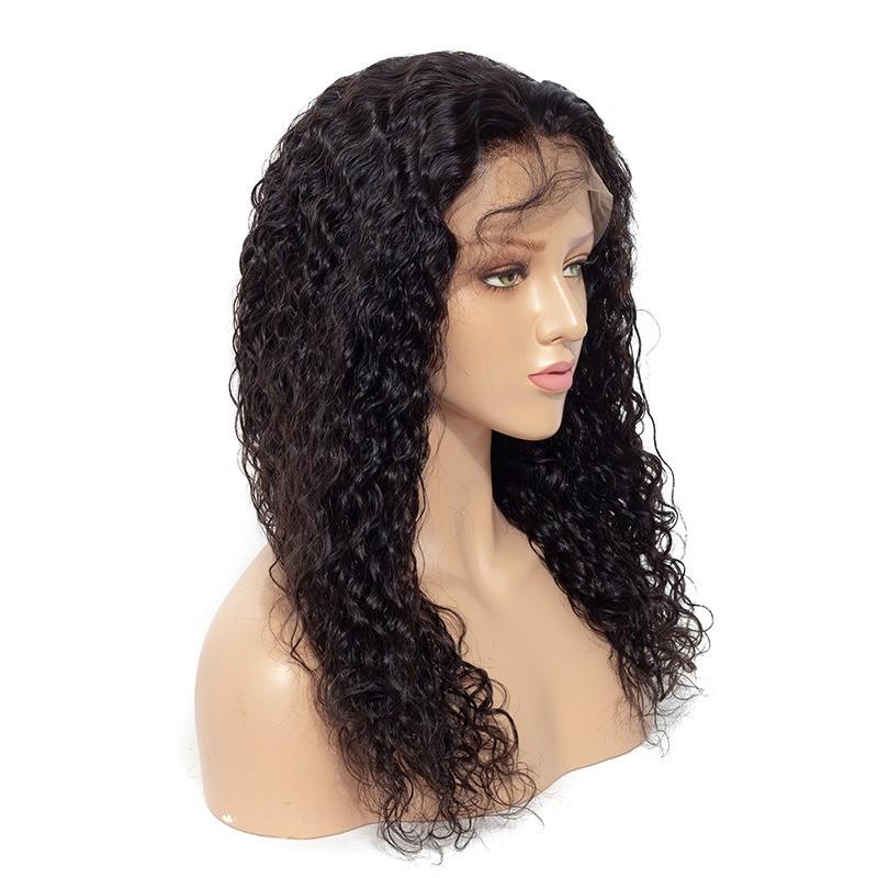 13x4 HD Transparent Lace Frontal Water Wave Human Hair Wigs 200% Densi - Horizon Bliss