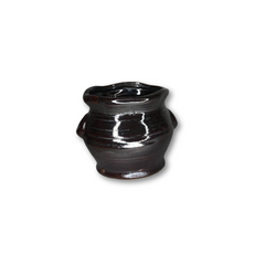 Black Metallic Pot with Handles