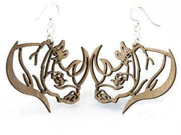 Rhino Profile Earrings # 1012 - Horizon Bliss