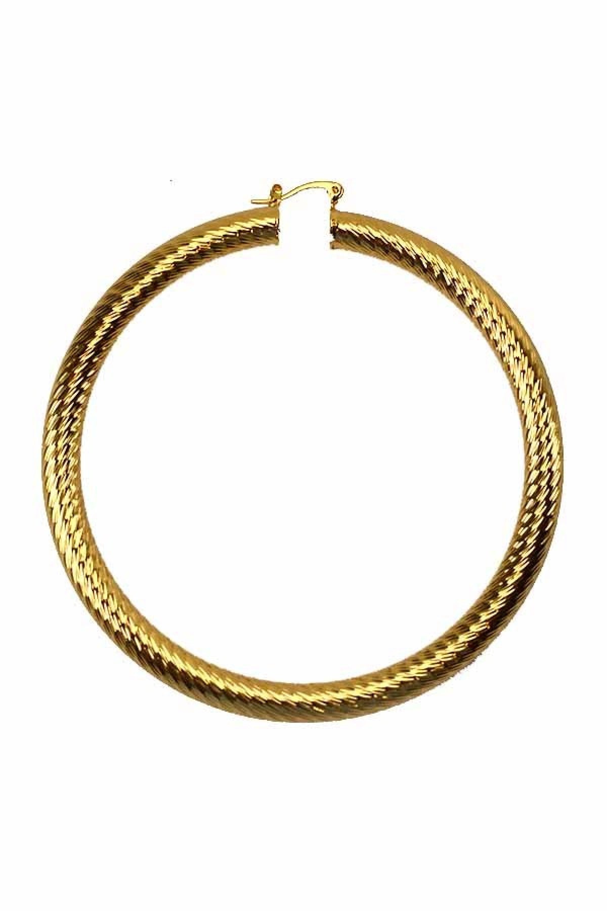 TEXTURED HOOP EARRING - Horizon Bliss