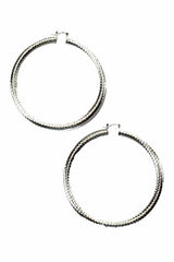 TEXTURED HOOP EARRING - Horizon Bliss