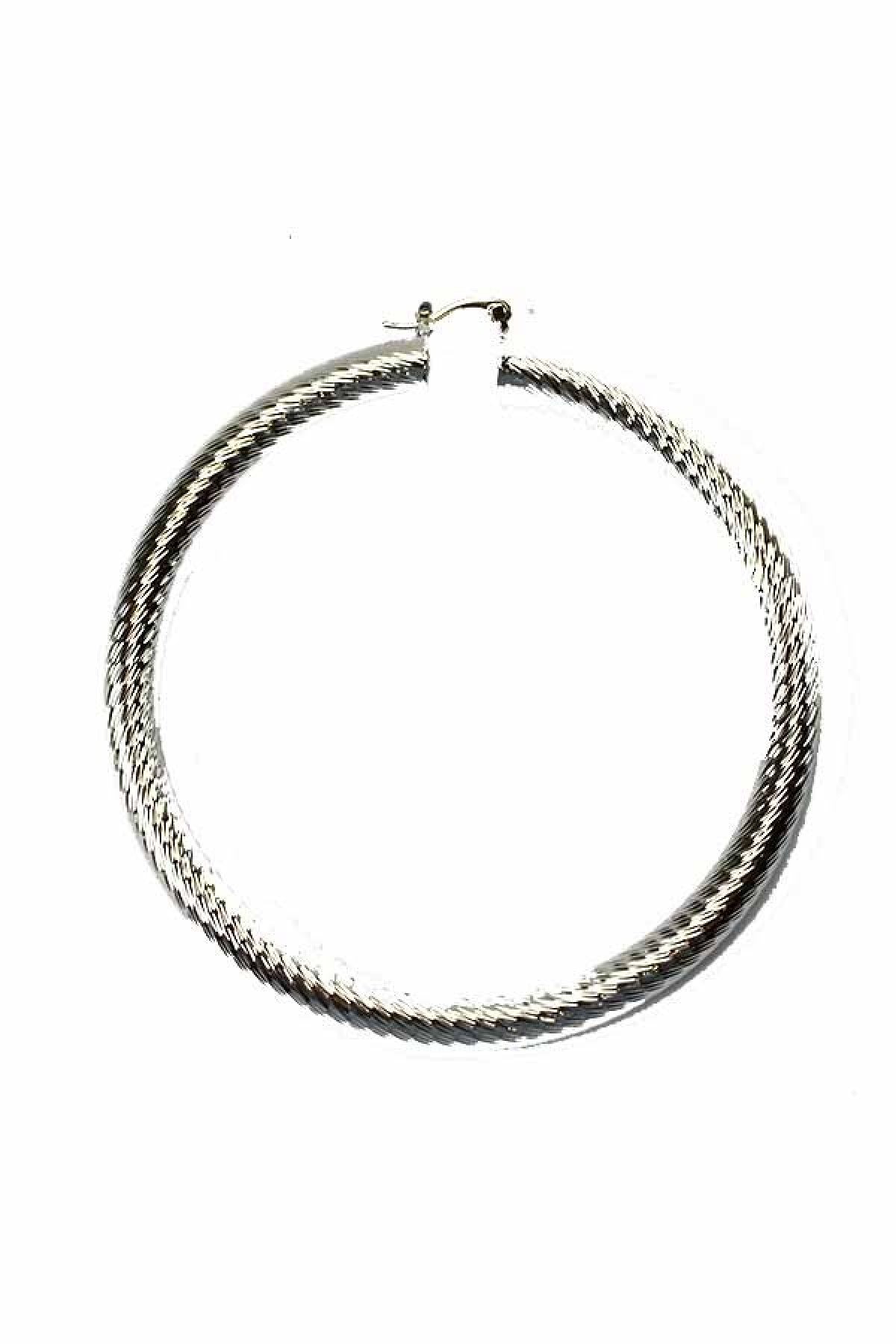 TEXTURED HOOP EARRING - Horizon Bliss