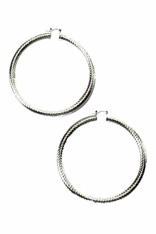 TEXTURED HOOP EARRING - Horizon Bliss