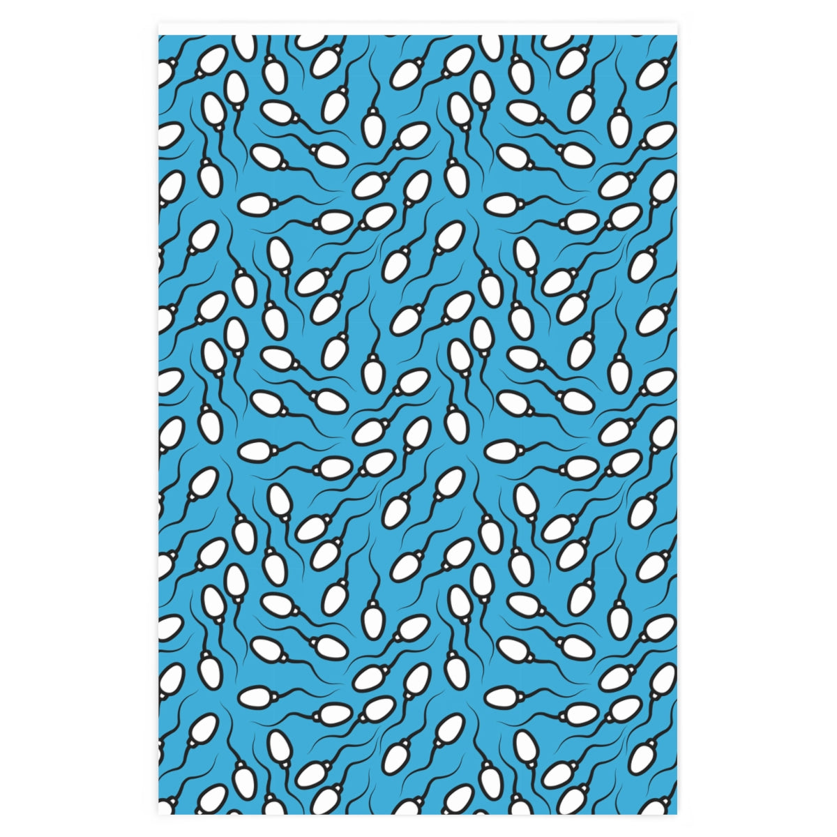 Blue Sperm Wrapping Paper - Horizon Bliss