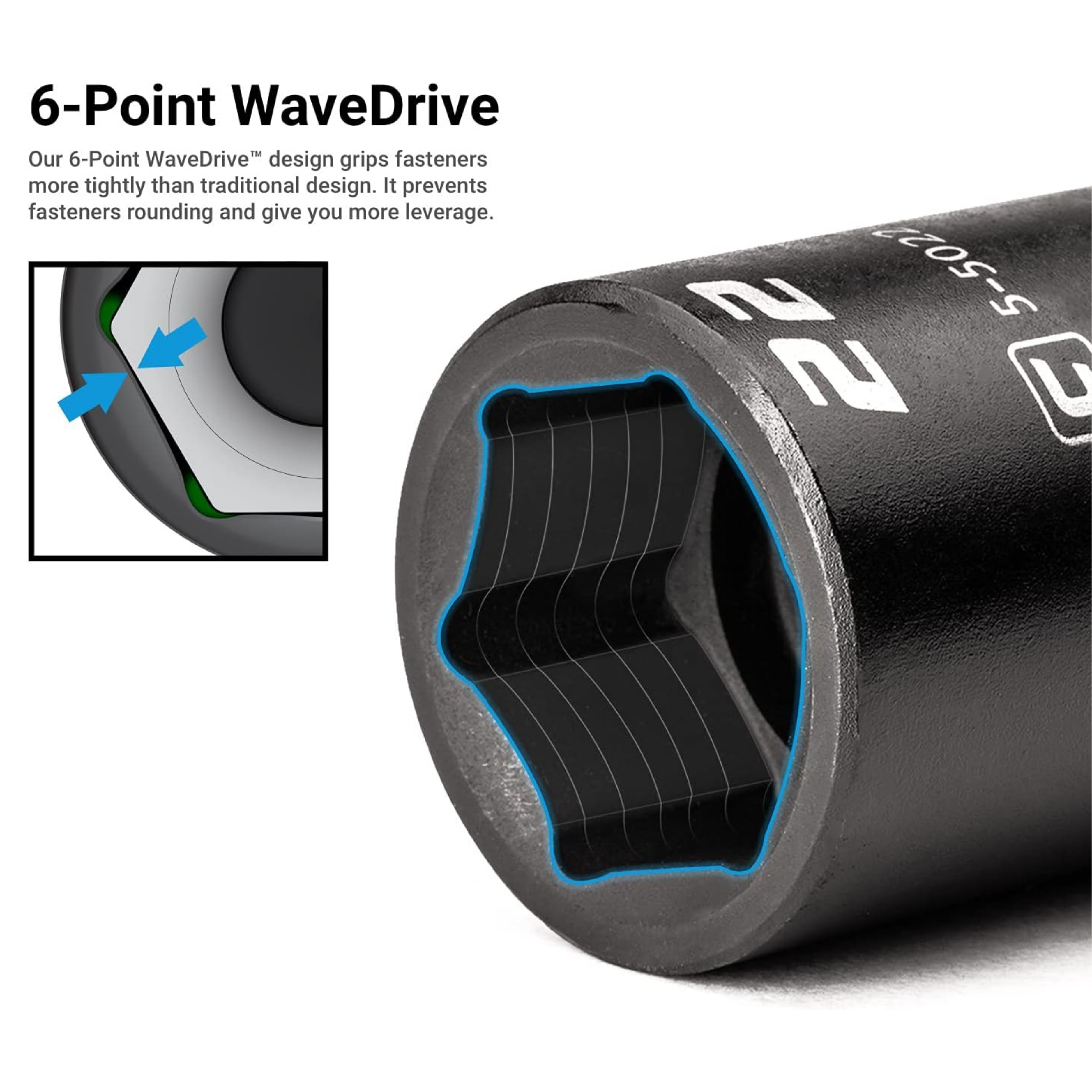 30 mm Stubby Impact Socket, 1/2 in. Drive, 6-Point, Metric - Horizon Bliss