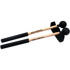 1 Pair Tongue Drum Mallets with Bracket Handpan Drum Sticks Rubber Mallet Percussion Instrument Accessory (Type A) - Horizon Bliss