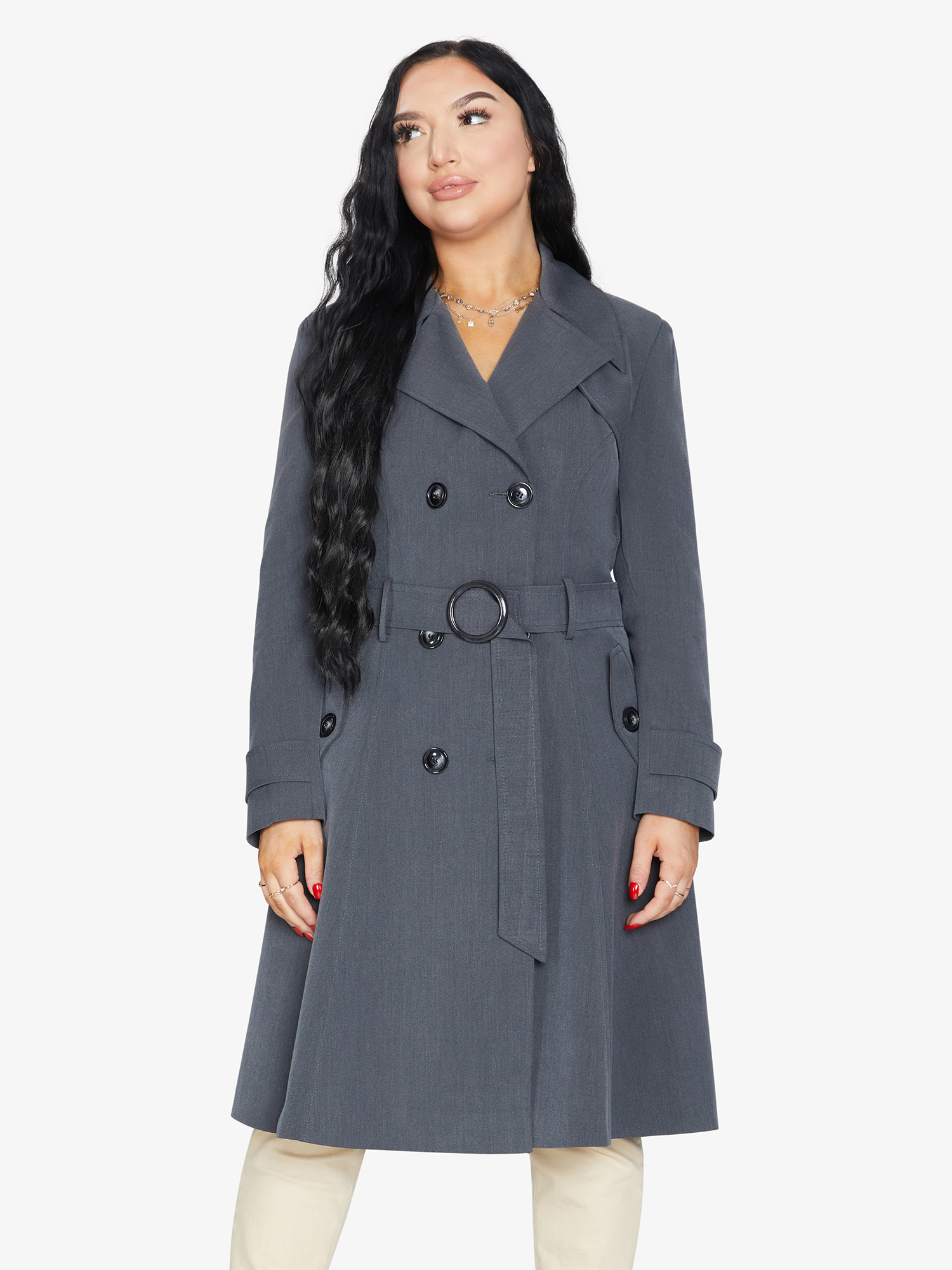 Spring/Summer Double Breasted Trench Mac Coat (1201-SP) - Horizon Bliss