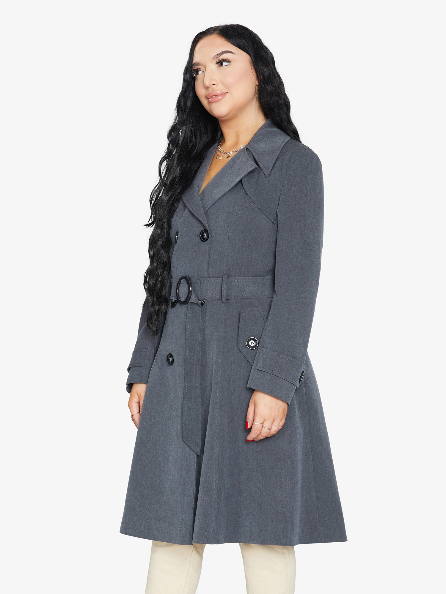 Spring/Summer Double Breasted Trench Mac Coat (1201-SP) - Horizon Bliss