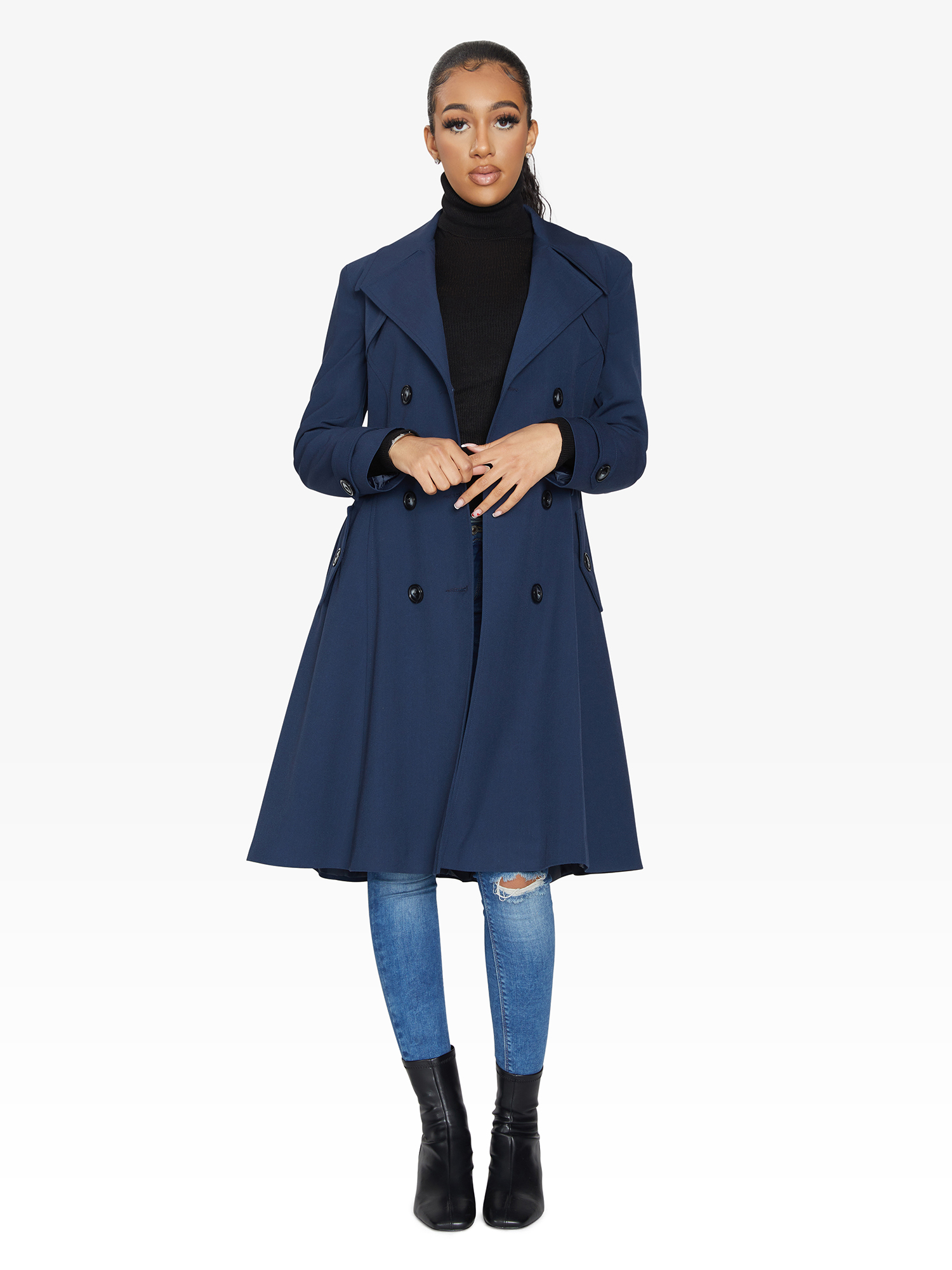 Spring/Summer Double Breasted Trench Mac Coat (1201-SP) - Horizon Bliss