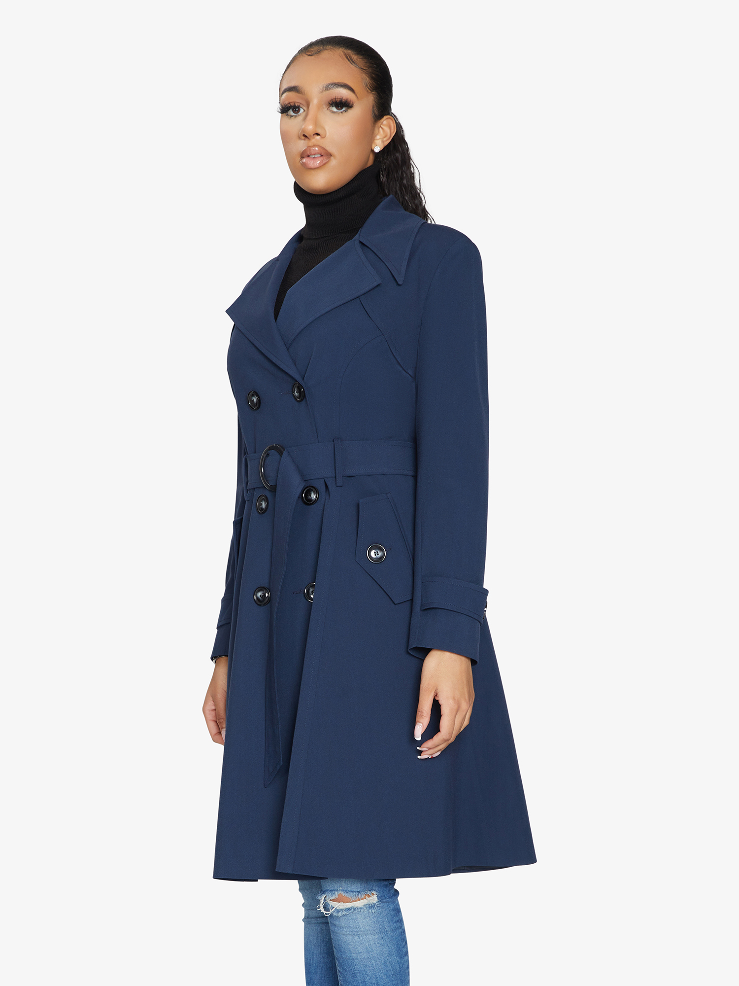 Spring/Summer Double Breasted Trench Mac Coat (1201-SP) - Horizon Bliss