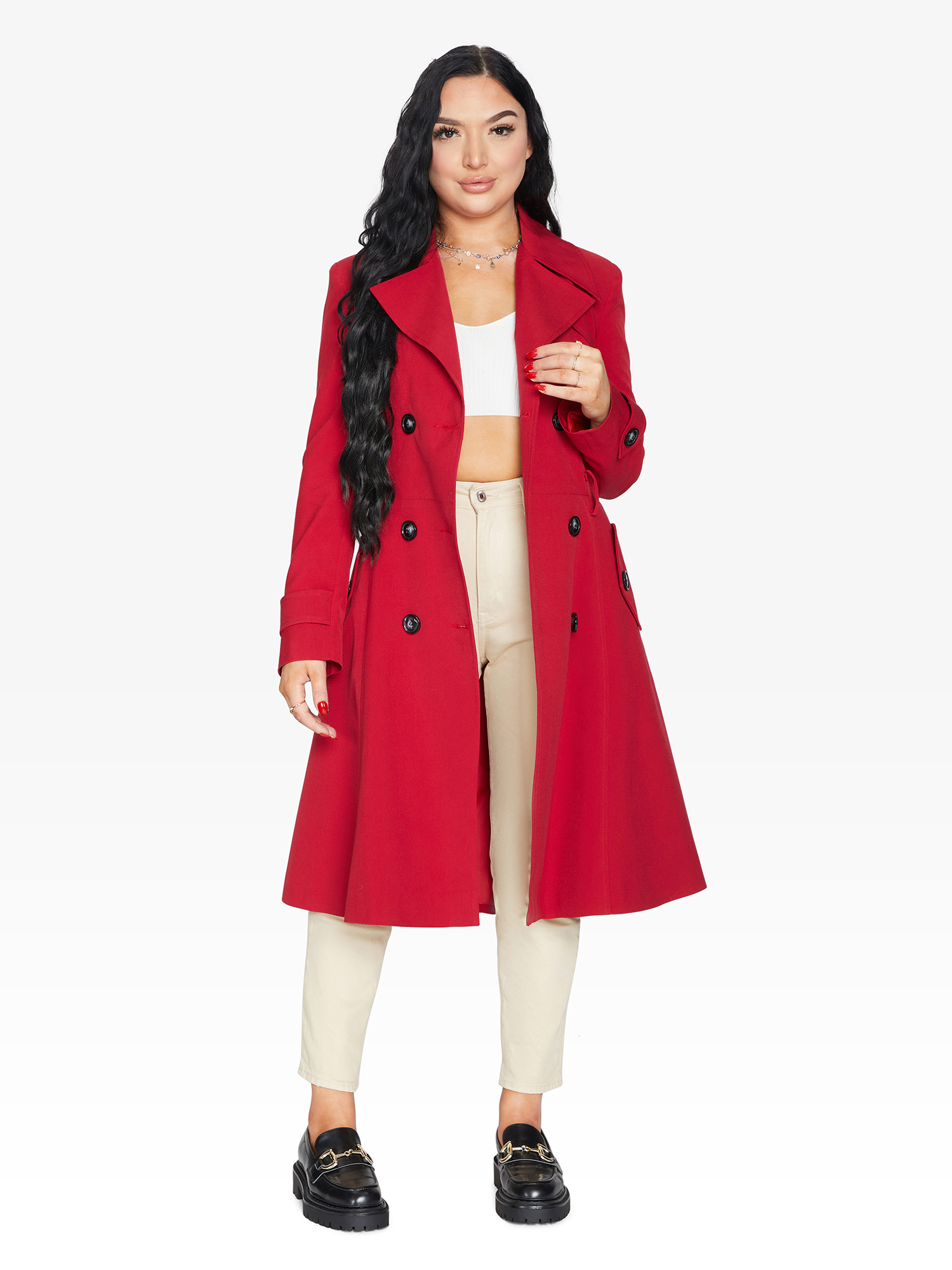 Spring/Summer Double Breasted Trench Mac Coat (1201-SP) - Horizon Bliss