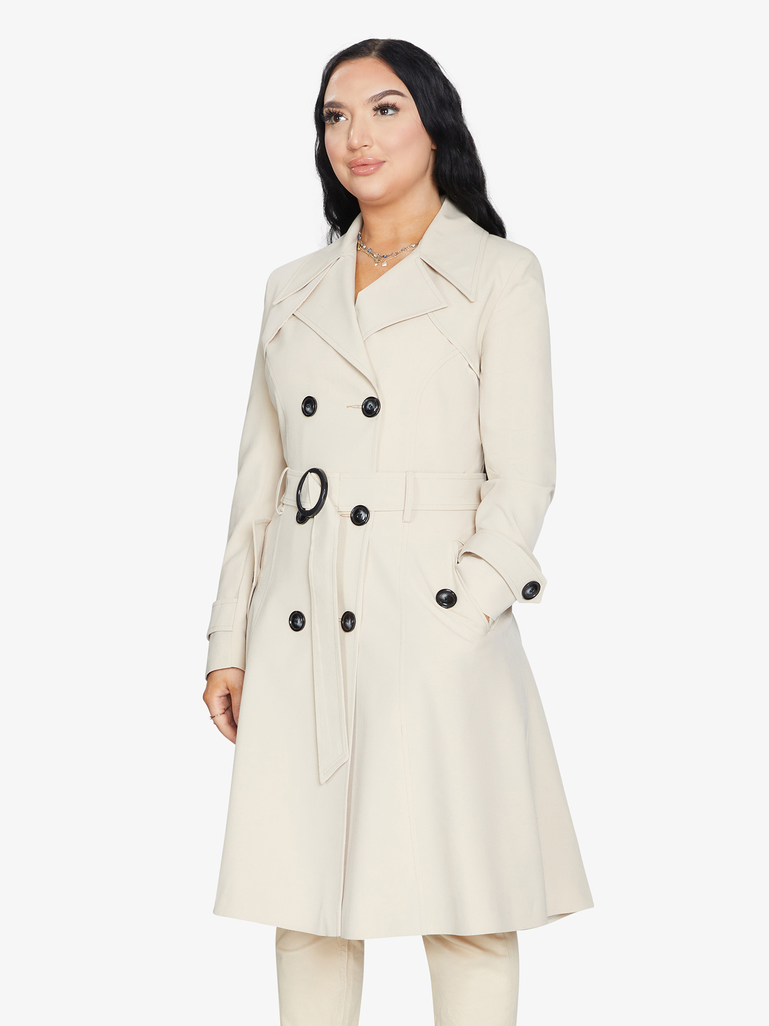 Spring/Summer Double Breasted Trench Mac Coat (1201-SP) - Horizon Bliss