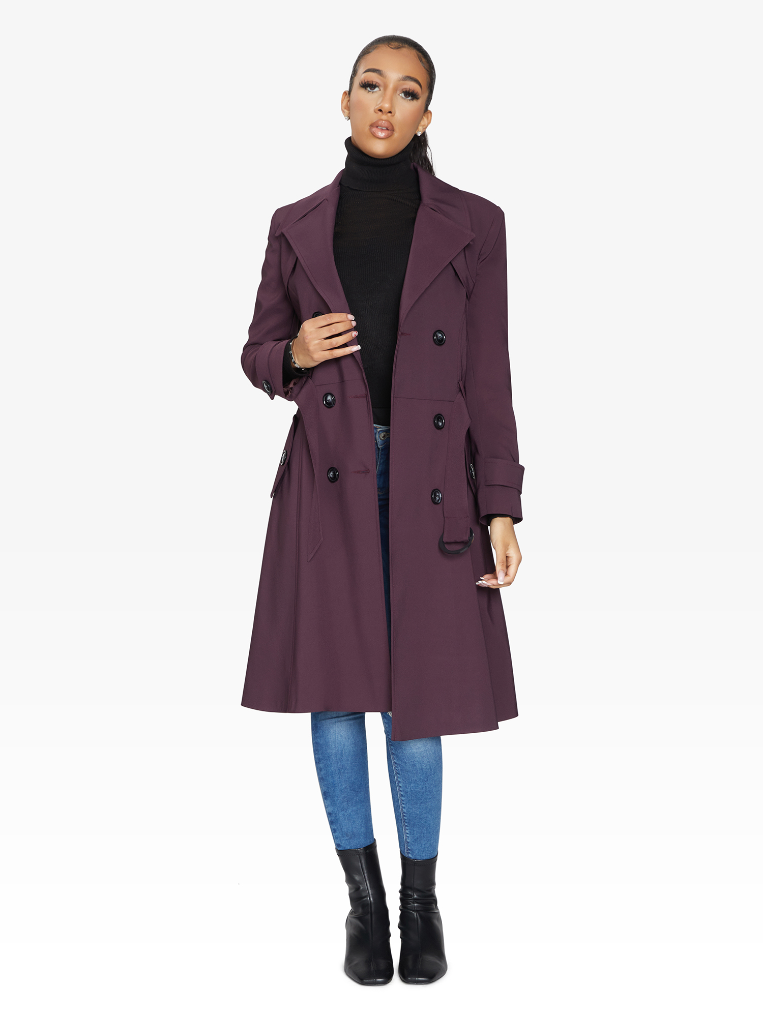 Spring/Summer Double Breasted Trench Mac Coat (1201-SP) - Horizon Bliss