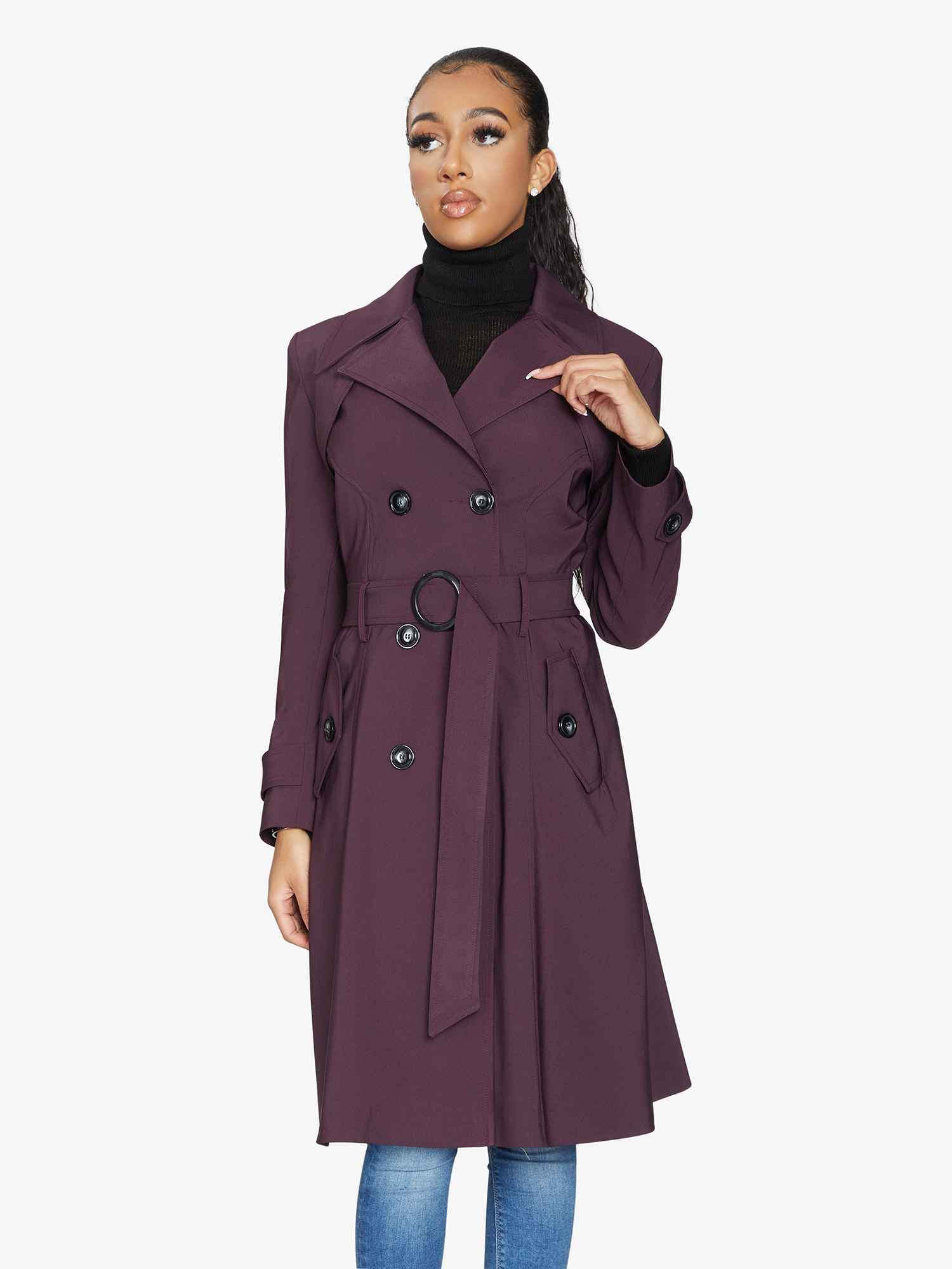 Spring/Summer Double Breasted Trench Mac Coat (1201-SP) - Horizon Bliss