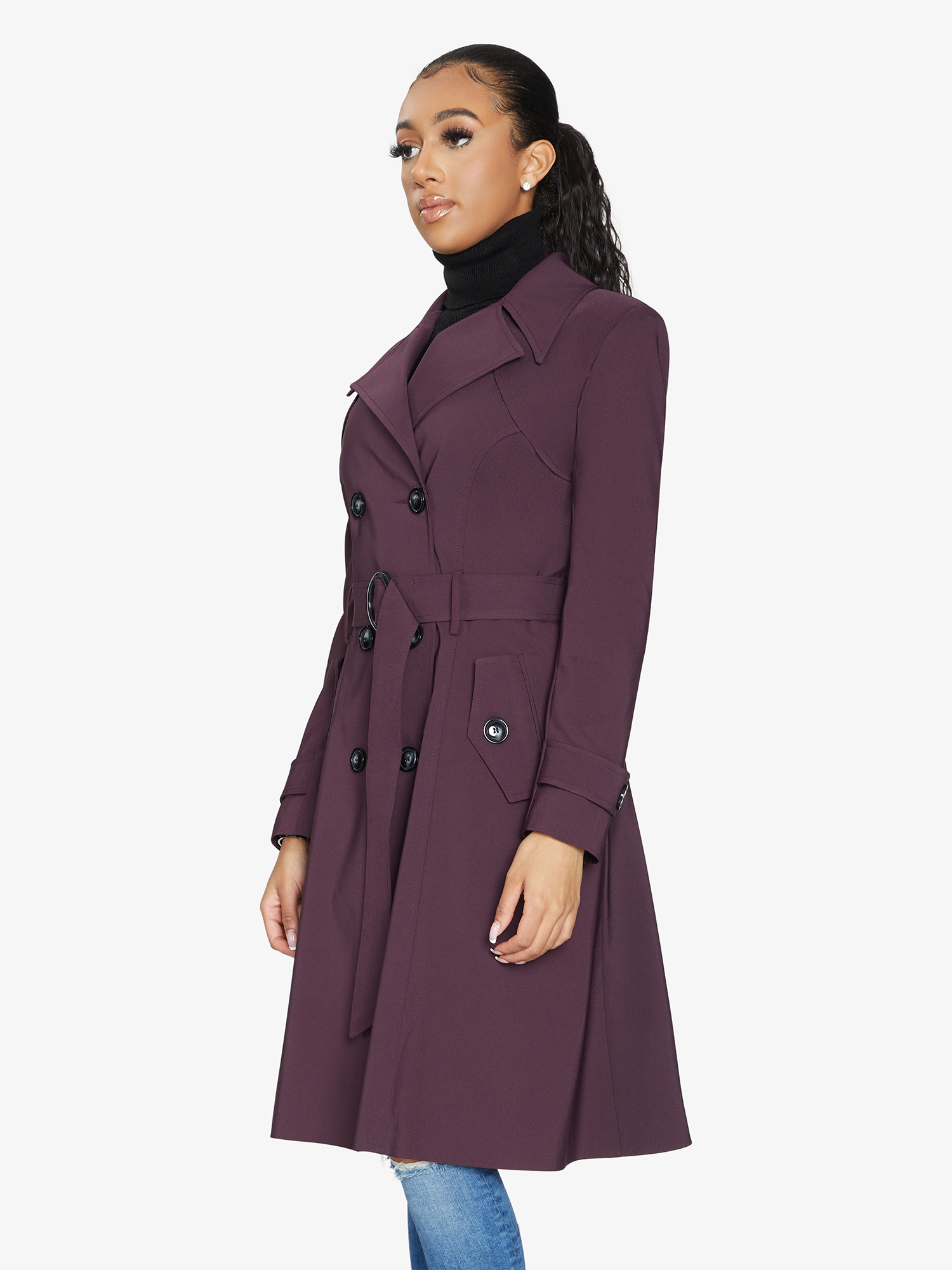 Spring/Summer Double Breasted Trench Mac Coat (1201-SP) - Horizon Bliss