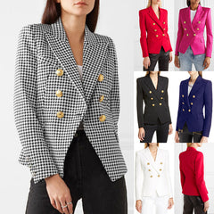 Short Double-Breasted Suit Jacket - Horizon Bliss