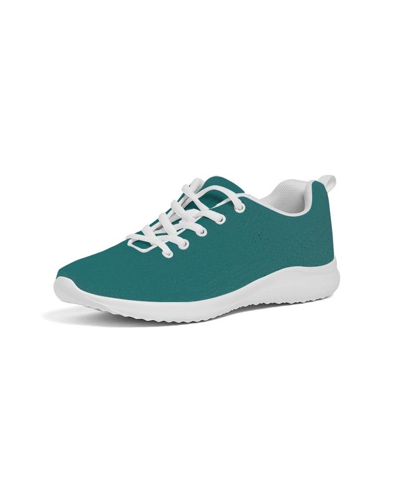 Womens Sneakers - Canvas Running Shoes, Teal Green - Horizon Bliss