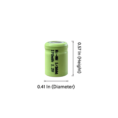 IP Power 1/3AAA 170mAh Ni-Mh Flat Top Battery