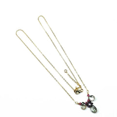 Adjustable 14K Gold Filled Wire Wrapped Multiple Gemstone Collier neck - Horizon Bliss