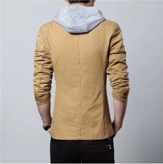 Mens Street Style Hooded Blazer - Horizon Bliss