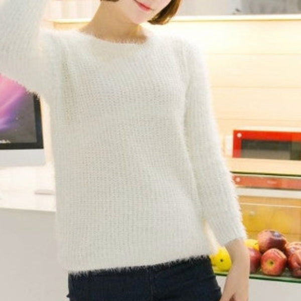 Womens Short Dreamy Soft Sweater - Horizon Bliss