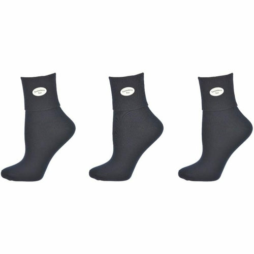 Classic Ribbed Single Cuff Pima Cotton 3 Pairs School Uniform Socks - Horizon Bliss