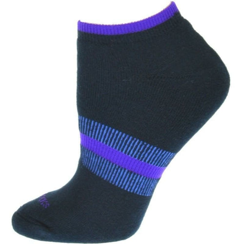 Tipped Cushioned Arch Support No Show Performance Cotton Socks for - Horizon Bliss