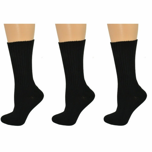 Organic Cotton Midweight Outdoor Unisex Athletic Crew Socks 3 Pair - Horizon Bliss