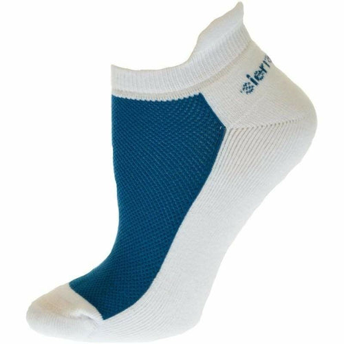 Heel Tab Mesh Top Cotton Anklet Socks with Non-Skid Gripper - Horizon Bliss