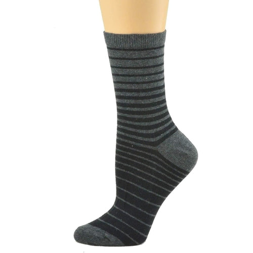 Women's Stripe Cotton Crew Socks - Horizon Bliss