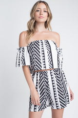 Women's Aztek Off Shoulder 2 Piece Set - Horizon Bliss