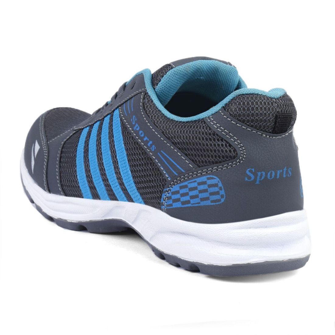 Generic Men Grey,Blue Color Mesh Material  Casual - Horizon Bliss