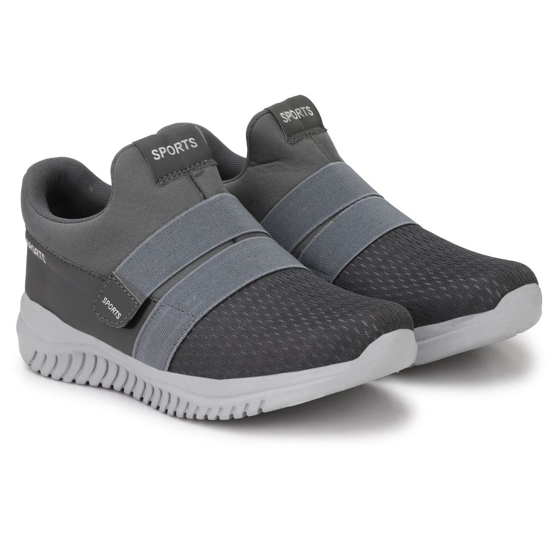 Generic Men Grey Color Mesh Material  Casual - Horizon Bliss