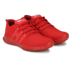 Generic Men's Red Color Mesh Material  Casual - Horizon Bliss