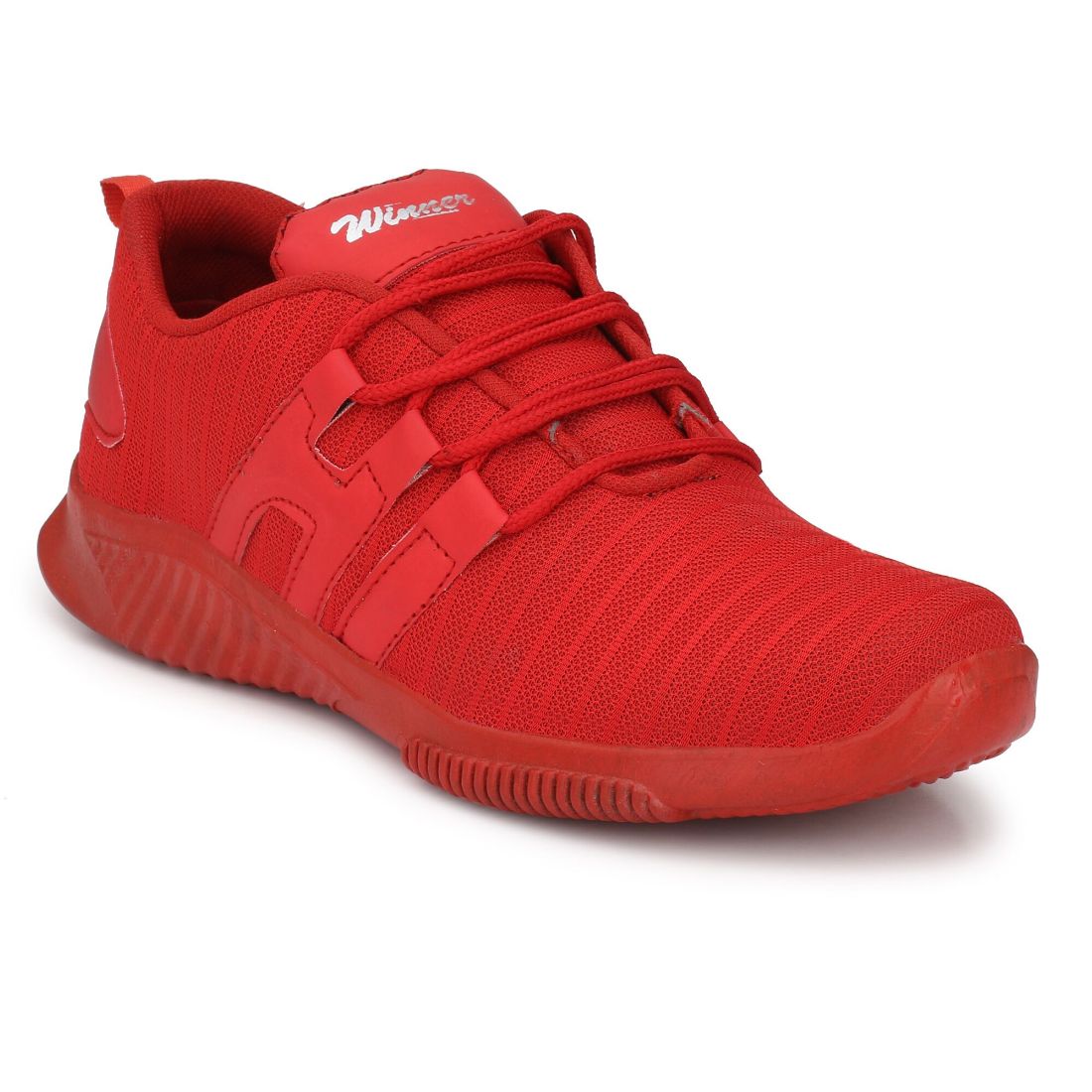 Generic Men's Red Color Mesh Material  Casual - Horizon Bliss